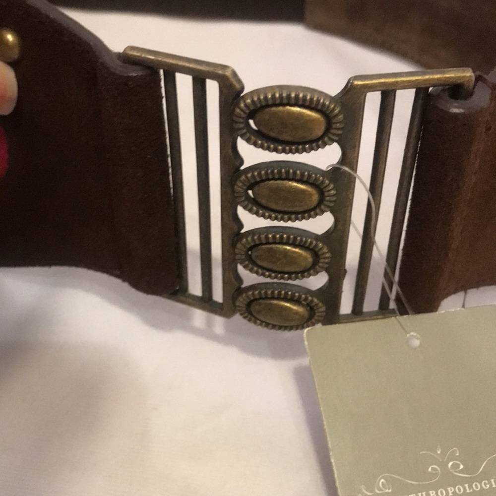 ANTHROPOLOGIE Suede leather belt - Picture 2 of 6